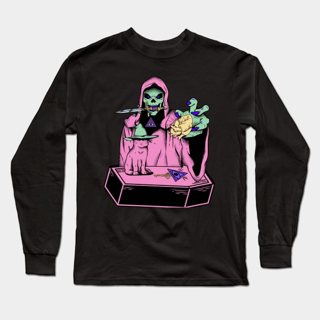 halloween 2022 - the pink monster Long Sleeve T-Shirt by funnyd